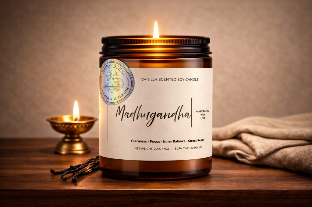 Madhugandha Vanilla Soy Candle