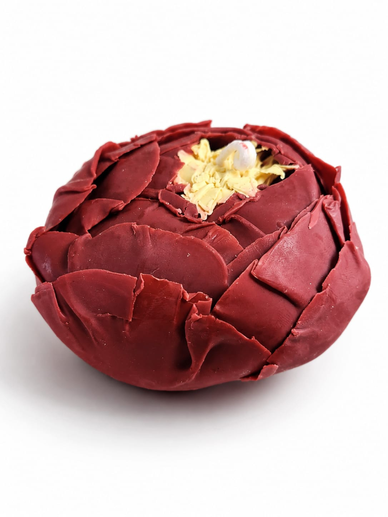 Handcrafted Peony Flower Candle