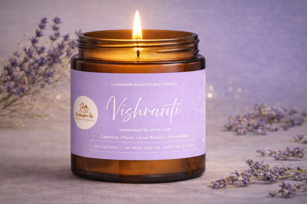 Vishranti Lavender Soy Candle